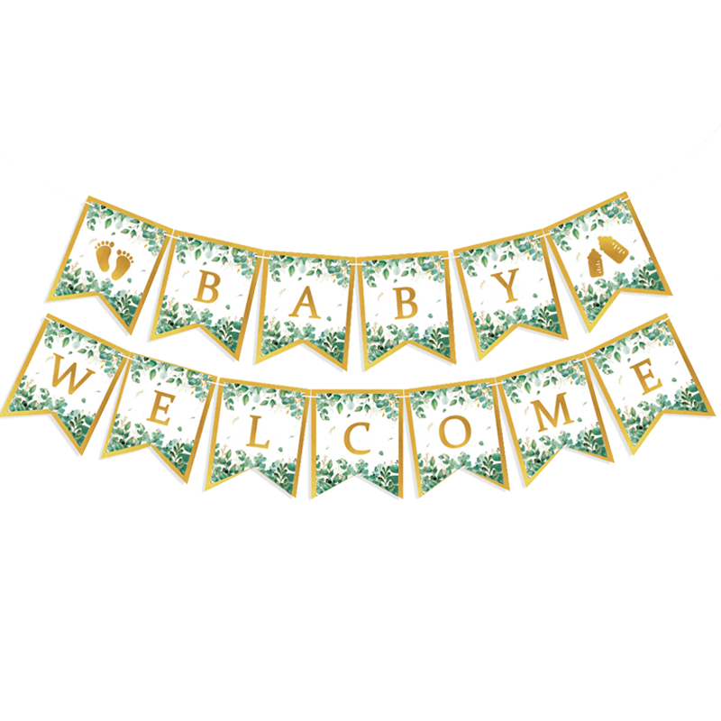 PATPAT Welcome Baby Decoration, Welcome Baby Girl Decoration Kit and Welcome Baby Boy Baby Shower Party Wall Decor Party Decorations - Golden Letter-Printing Baby Welcome Home Decoration Kit PATPAT Welcome Baby Decoration, Welcome Baby Girl Decoration Kit and Welcome Baby Boy Baby Shower Party Wall Decor Party Decorations - Golden Letter-Printing Baby Welcome Home Decoration Kit